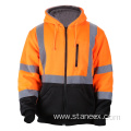 Customized Logo Puffer Workwear Fleece Sweater Safety Hoodie